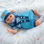 FANCCI Realistic Reborn Baby Dolls Boy,18 Inch Lifelike Newborn Baby Doll Real Life Baby Dolls Soft Weighted Reborn Doll Christmas or Birthday Gift Toys for 3+ Years (Boy)