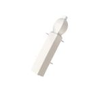 VP Roomline Skirting Board External Corner Trim 100mm Ogee - White Satin