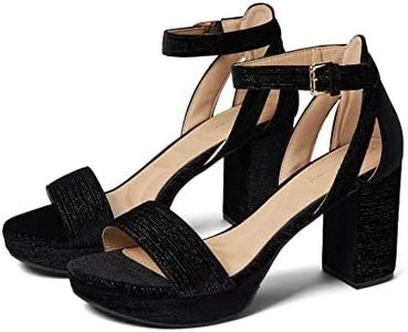 CL by Chinese Laundry Women's Platform Sandal Heeled, Black, 5.5