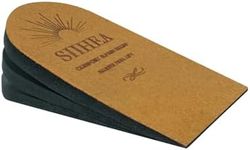 SIIHEA Adjustable Heel Lifts for Shoes, 1/4'' Height Increase Insoles for Achilles Tendonitis, Heel Pain, Leg Length Discrepancy, Plantar Fasciitis, Shoe Lifts (Brown, Large (Pack of 1))