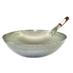 Hancock London Wok 13" (33cm) Commercial Quality Carbon Steel Round Base Deep Wok