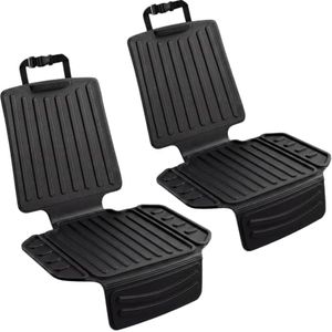 MOOREVER® Car Seat Protector for Child Car Seat, Carseat Protector Car Seat Cover Universal Fit for Baby & Pet Use, Waterproof Anti-Slip & Easy to Clean TPE Mat, 2PCS Black