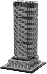 Aetheria Architecture New York City Skyline Landmark Building Bricks, 1:800 Modular Building City Street House Construction for Adult, Designed by SPBrix- 1846 Pieces