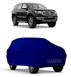 HEMSKAR Presents Imported Quality Fully Waterproof Car Body Cover Compatible with Ford Endeavour Models (Navy Blue with Mirror)