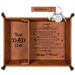 Dad Birthday Gifts, Valet Tray Gifts for Dad Daddy Gifts from Daughter, Bedside Organiser Dad Gifts Birthday Presents for Dad Daddy Valentines Gifts Christmas Dad Gift Mens Gifts