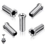 SWTYExt 5 Pieces Hollow Screw Sink 25mm Hollow Screw Stainless Steel Drain Strainer Ø 12mm for Valve Drains with 1.5 inch and 3.5 inch Accessories for Kitchen Sink Basket Strainer Drain Valve