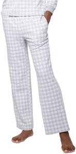 Comfort Knit Pant Blue Gingham Large