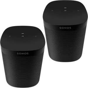 Sonos One SL Wireless Speaker Two Room Set – Black