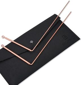 Biomag 99.9% Copper Dowsing Rods, 2Pcs Divining Rods with Gift Bag for Ghost Hunting, Water Divining, Finding Gold, Answering Questions