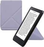 kwmobile Origami Case Compatible with Kobo Clara 2E / Tolino Shine 4 Case - Slim PU Leather Cover with Stand - Lavender