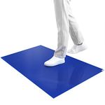 SATECH Sticky/Tacky/Adhesive Mat 24" x 36" Blue (Case of 4 Mats,30 Sheets Each) for Cleanroom Laboratory Hospital Construction Pets