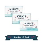 Kirks Natural, Soap Bar - Coco Castile - Fragrance Free - 3 Count - 4 oz