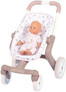 Smoby 251218 - Passeggino per bambole Baby Nurse Pop - con design Baby Nurse, accessori per bambole fino a 42 cm, per bambini dai 18 mesi in su