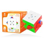 Cubelelo GAN Monster Go (v3) Magnetic 3x3 Speedcube | Honeycomb Design for Buttery Smooth & Stable Turning, Adjustable Tension, Corner Cutting | Ideal Puzzle Toy for Beginners, Boys & Girls Ages 6+