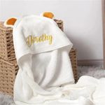 Personalized Baby Hooded Bath Towel - Monogrammed for Girl and Boy - Embroidered-Machine Washable - Custom Embroidered- toallas personalizadas con nombres