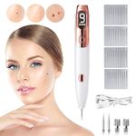 Skin Tag Removal Pen, Weslery Skin Tag Remover Pen Laser's Pen with 9 Strength Levels & LED Light Mole Remover Pen USB Rechargeable Spot Pen Plasma Pen for Face Body Wart Freckle Nevus Spot Age Spots