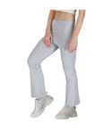STARLATH Girls Trackpants and Yoga Pants, Bootcut Leggings and Lower for Kids, Soft 4 Way Lycra Strachable Track Pants for Daily use Yoga Running, Active Performance Pant (9-10 Years, Light Grey)