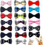 JpGdn 20pcs Dog Collar Bow Ties Pup