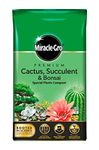 Miracle-Gro Premium Cactus, Succulent & Bonsai Compost 6L Easy Carry Pack