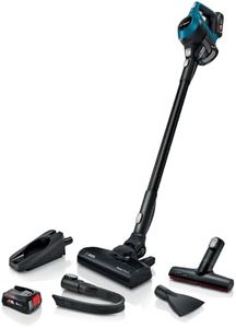 Bosch BCS612LGB Unlimited 6 Cordless Stick Vacuum Cleaner, Ultra Lightweight Design, Suitable for All Floor Types, 2 x Interchangeable 18V Batteries, 60 Minutes Run Time, Laguna Blue