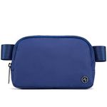 Pander 1L Fanny Pack Everywhere Belt Bag, Bum Bag Crossbody Bags for Women with Adjustable Strap (Blue Perennial)