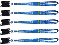 WristID™ Bharat Petroleum Lanyard ID Tag Keychain with Holder 18 inch Pack of 5 (Note: ID Card NOT Included) on Amazon