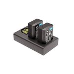 WELBORN NP-FW50 Dual Battery and Charger Combo Pack for Sony NP-FW50 Battery for A7/A7II/A7R A5100 NEX6 A6000 Cameras