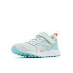 New Balance Baby Girls 650 V1 Alt Closure Running Shoe, Light Surf/Peach Glaze, 3 Wide Infant US