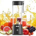 Mulli Portable Blender,Upgraded 15Oz Mini Blender for Fruit Smoothies and Shakes,USB Juicer for Baby Food,Gym,Travel and More