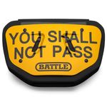 Battle Shall Not Pass Chrome Football Back Plate - Adult