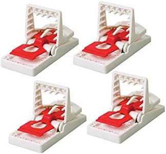 The Big Cheese Ultra Power Traps-4pack Plastic Mouse Traps, Multicolour