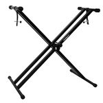 ChromaCast CC-KSTAND Double Braced X-Style Pro Series Keyboard Stand with Locking Straps