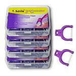 T.Smile Evolutionary Clean Dental Flossers, Kit of Long Handle(s) Plus Refillable Heads (No Handle Included +200 Tightened 2-strand Refills)