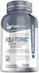 Herbtonics Foli Tonic Hair Growth with Biotin - Hair Vitamins with DHT Blocker, Saw Palmetto, Beta Sitosterol - Promotes Hair Regrowth for Men & Women - Hair Loss Vitamins for Hair Care - 60 Capsules