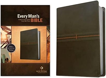 Every Man's Bible NLT (Leatherlike, East-West Grey)