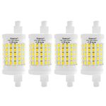 R7S LED 78MM Dimmable 10W J T-Ype T3 110V 6000K Daylight White J78 Double Ended R7S LED Bulb 4-Packs