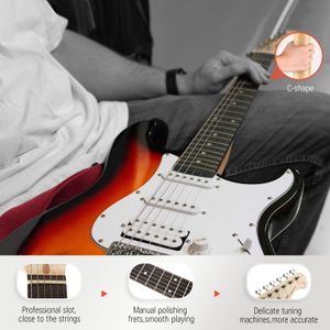 Donner 39-Inch Electric Guitar – Sunburst Finish