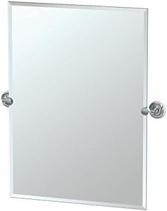 Gatco 5079S Designer II Frameless Rectangle Mirror, 31.5 Inch, Chrome