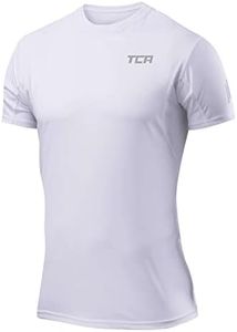 TCA Atomic Maglia a Maniche Corte da Uomo da Corsa e Palestra - Bianco, S
