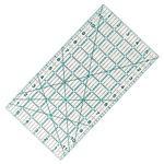 MANUFORE Quilting Ruler 6 x 12" Sewing Acrylic Ruler Anti-slip Ruler DIY Quilting Tools with Clear Printed Lines for Precise Cutting