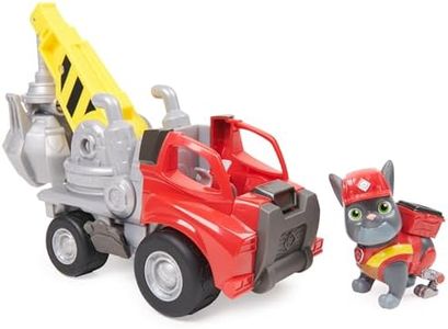 Rubble & Crew, Charger’s Crane Grabber Toy Truck with Movable Parts and a Collectible Action Figure, Kids Toys for Ages 3 and Up