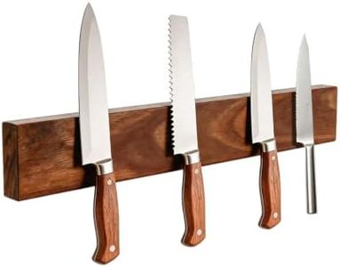 Magnetic Knife Holder for Wall, 20 Inch Acacia Wood Magnetic Knife Strip