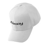 THEWHOOP Personalized Name/Text Cotton Cap for Men & Women | Birthday Anniversary Wedding Gift for Husband Wife Girlfriend Boyfriend Team Bride Groom to be, Free Size (White)