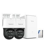 Reolink TrackMix WiFi x 2 with Home Hub Pro, 2TB HDD Included, 4K PTZ Camera with Dual-Lens, Auto Tracking, 6X Hybrid Zoom, Color Night Vision,Centralized Control