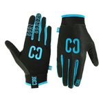 Core Aero Protective Gloves, Cycling Gloves MTB Gloves Mountain Bike Anti-Slip Mens and Women's Gloves for BMX, Bike Gloves, Scooter and Mountain Bikes Accent Teal (Large)