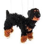 Rottweiler Dog Marionette Yarn Puppet