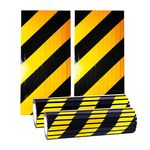 Garage Smith GWP06 Garage Wall Protector Foam Wall Column Corner Guard for Parking Garages - Reflective Wall Edge Protector - Wall Corner Edge and Bumpers Guards (4-Pack(Black Yellow))