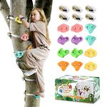 TOPNEW Ninja Tree Climbing Holds for Kids Climber