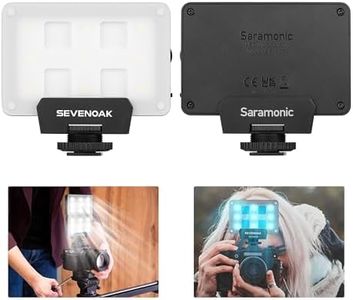 Sevenoak SK-L3 RGB Video Light, Built-in 1800mAh Rechargeable Battery for Professional DSLR Cameras, Photo Video, 9 Lamp LED Camera Light 4 Full Colors, CRI≥95 5500-6000K LED Video Light Panel (Black)