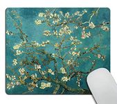 Wasach Almond Blossom Design Mouse Pad for office Rectangle Large Gaming Mouse pad